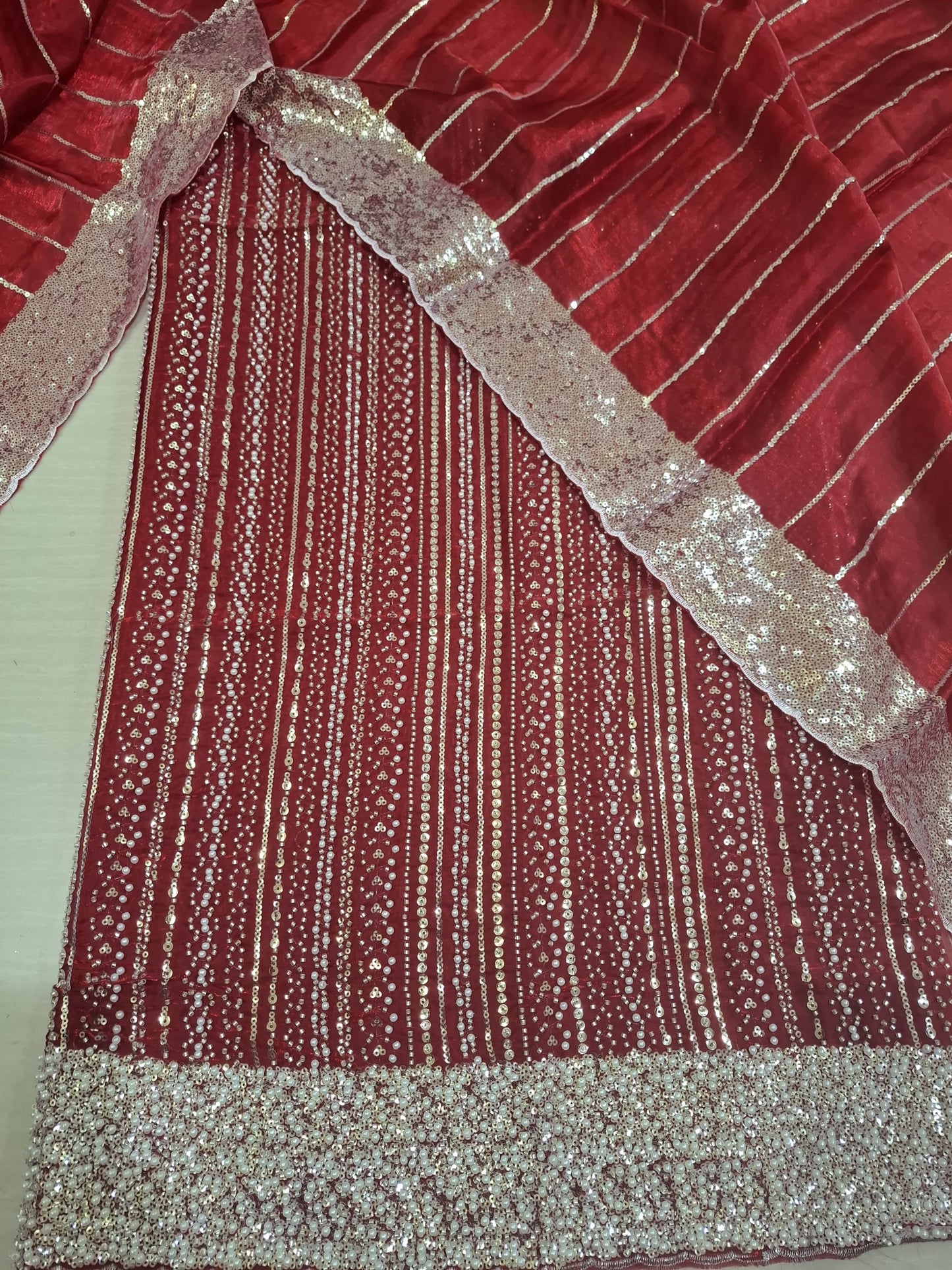 Silk 2pc Unstitched – Luxe Turkish Cutdana Embroidery Edition Fountain