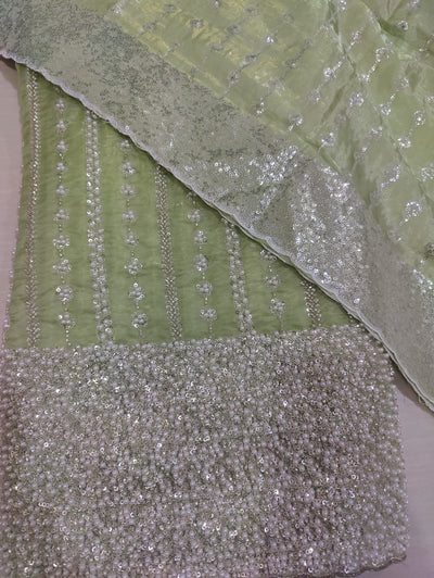 Luxury Silk 2pc – Turkish Cutdana Embellished Unstitched Set