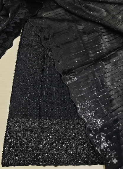 Silk 2pc – Unstitched Turkish Cutdana Collection - 4