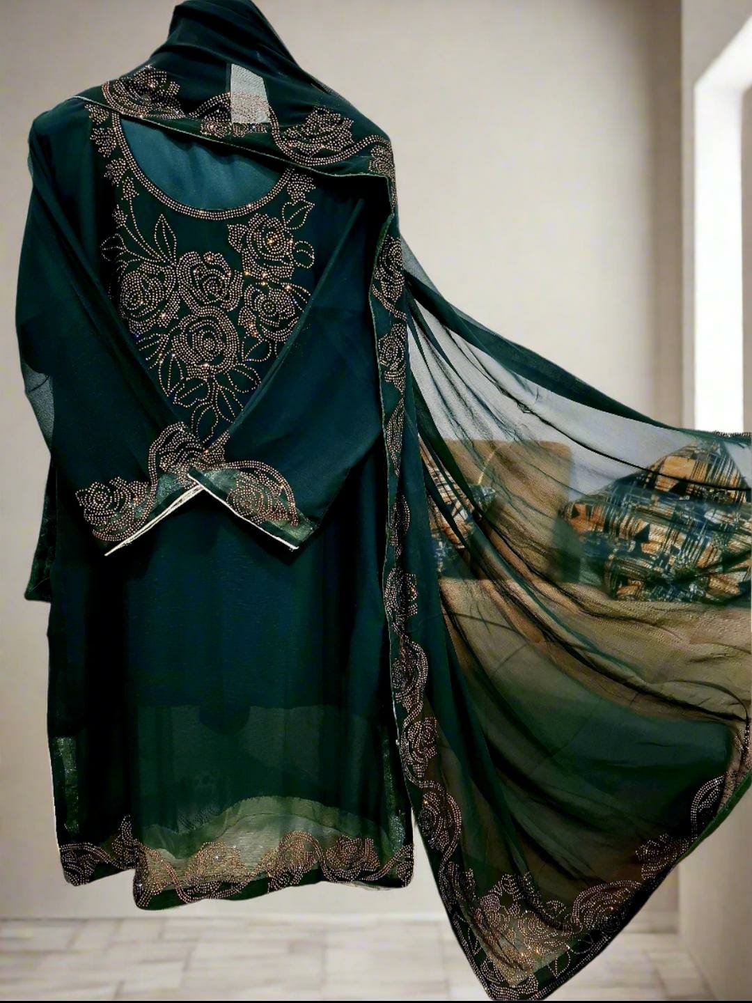 Designer Chiffon 3pc Party Wear