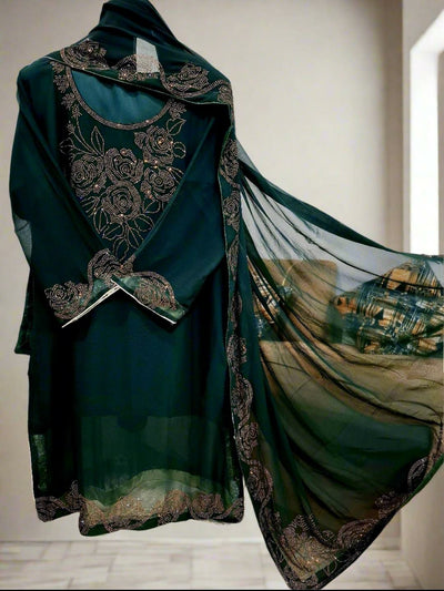 Designer Chiffon 3pc Party Wear