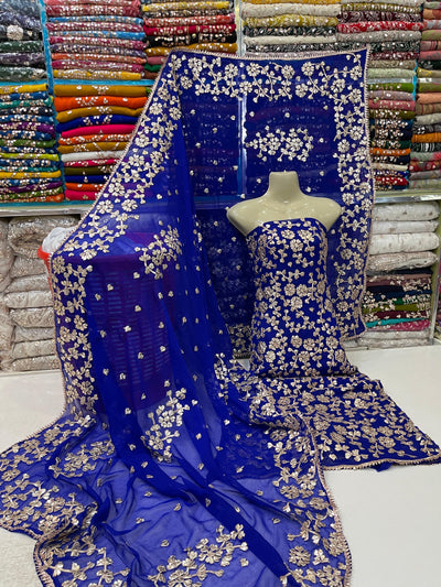Unstitched Chiffon 2Pc – Lightweight & Graceful