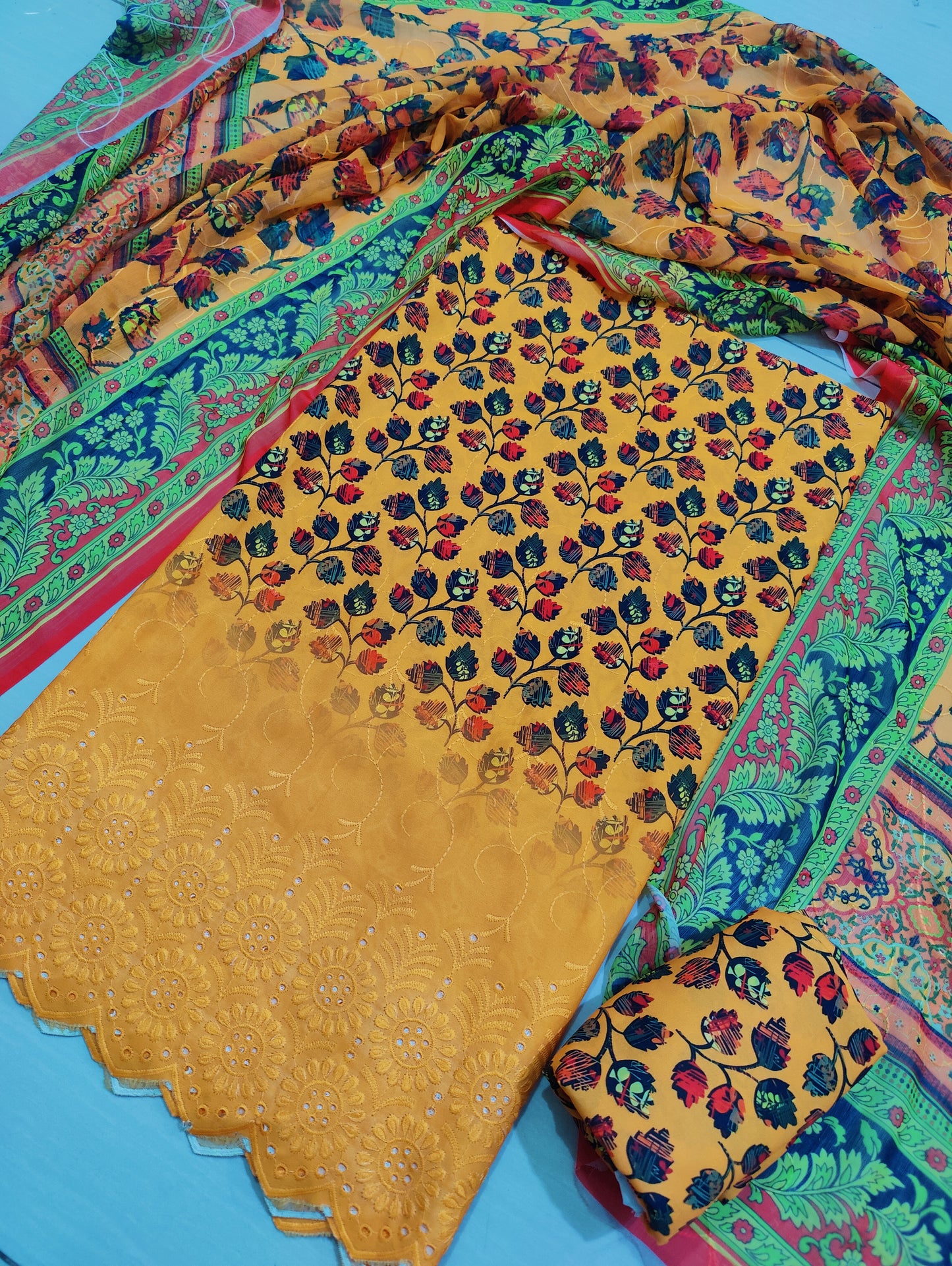 Swiss Lawn chikankari