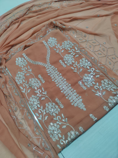 Chiffon Embroiderd 2pc unstitched