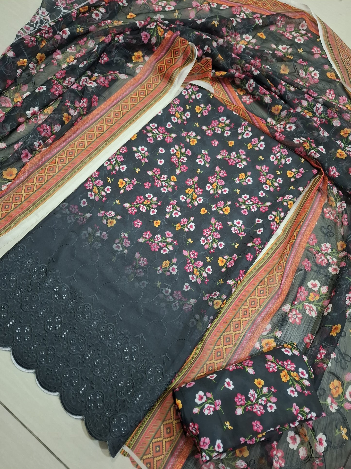 Swiss Lawn chikankari