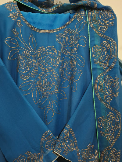 Designer Chiffon 3pc Party Wear