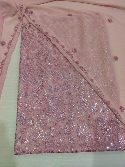 Chiffon embroidered 2pc unstitched