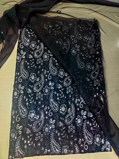 Chiffon embroidered 2pc unstitched