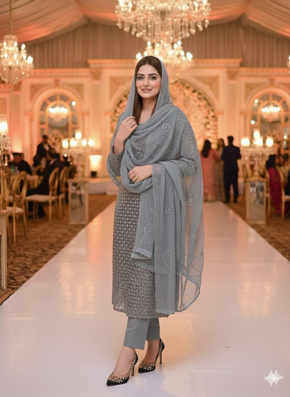 Chiffon 2pc unstitched