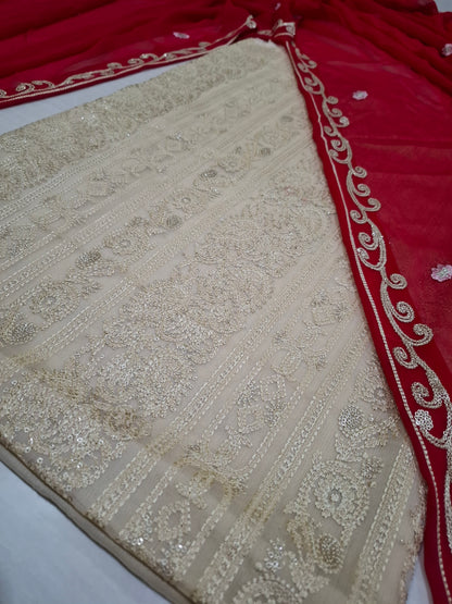 Chiffon Embroidered 2pc unstitched