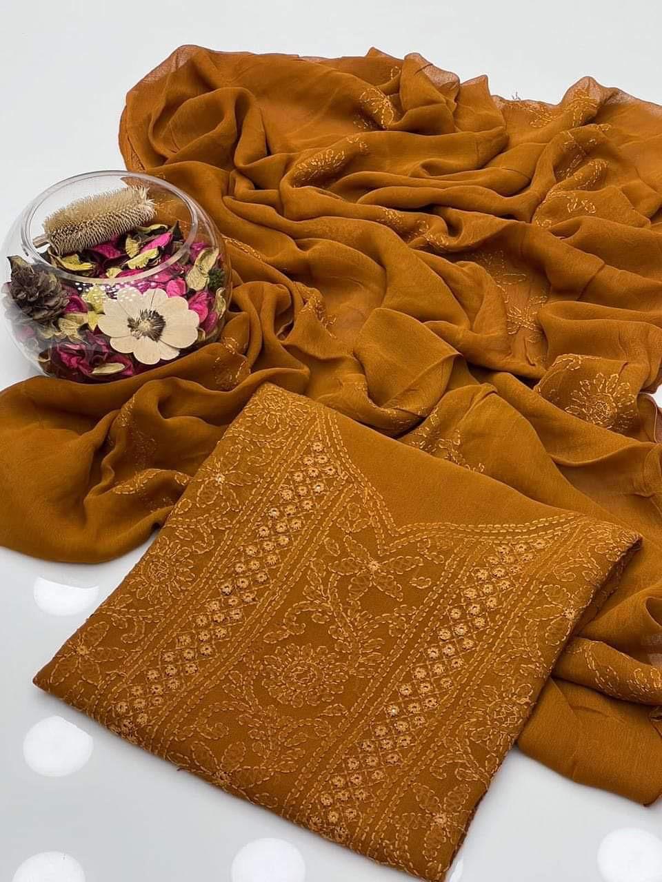 Luxury Chiffon 2pc Unstitched – Perfect for Formal Stitching