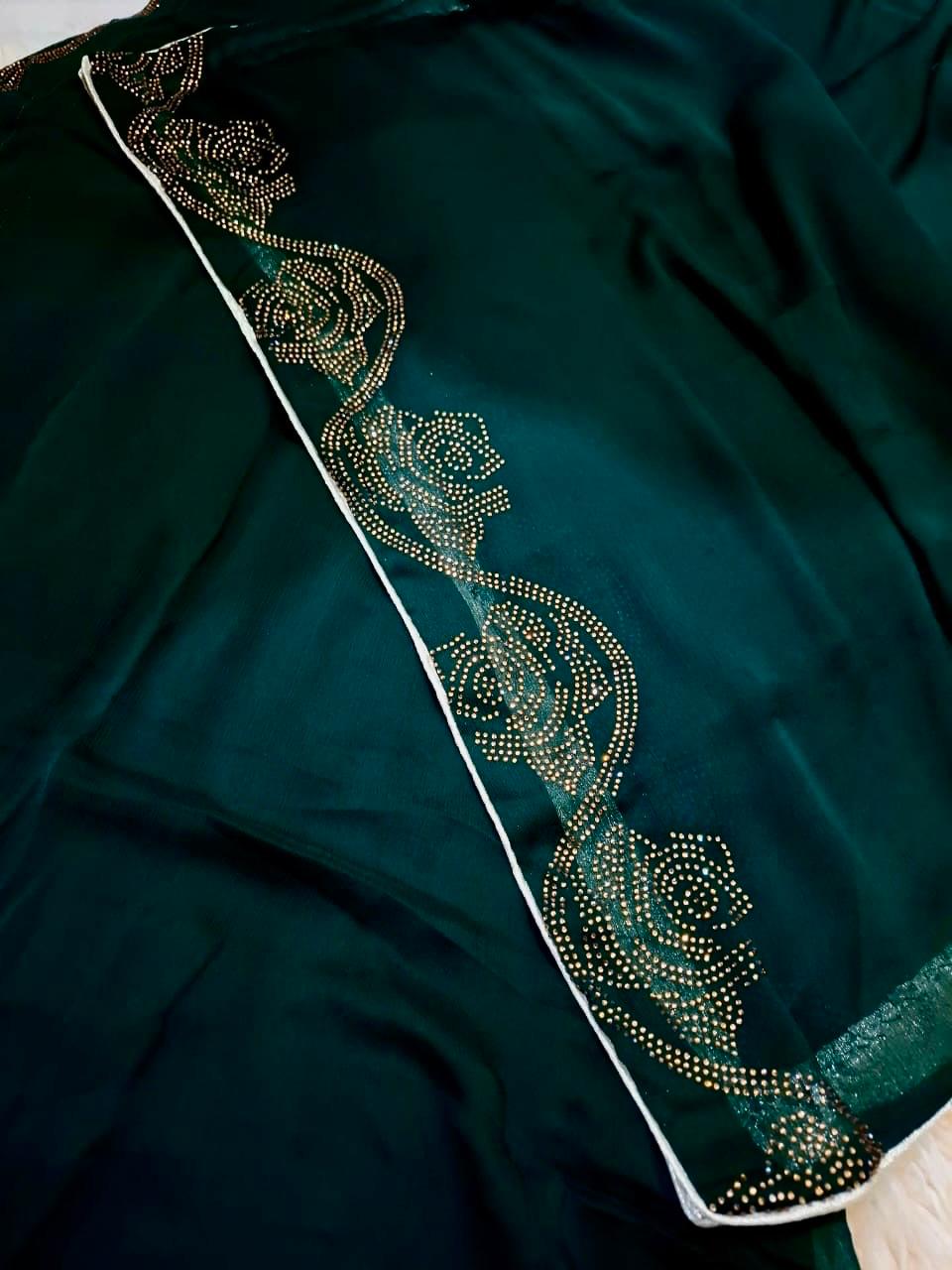 Designer Chiffon 3pc Party Wear