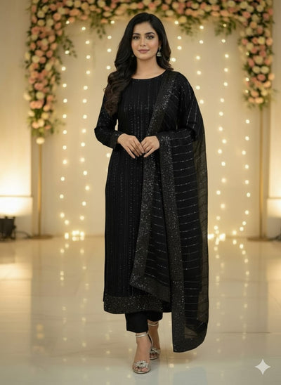 Silk 2pc Unstitched – Luxe Turkish Cutdana Embroidery Edition