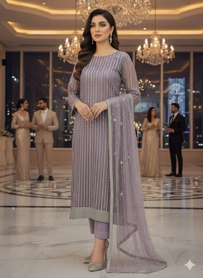 Turkish cutdnaa net unstitched 2pc