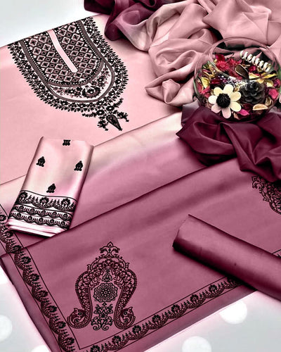 Silk 3pc unstitched