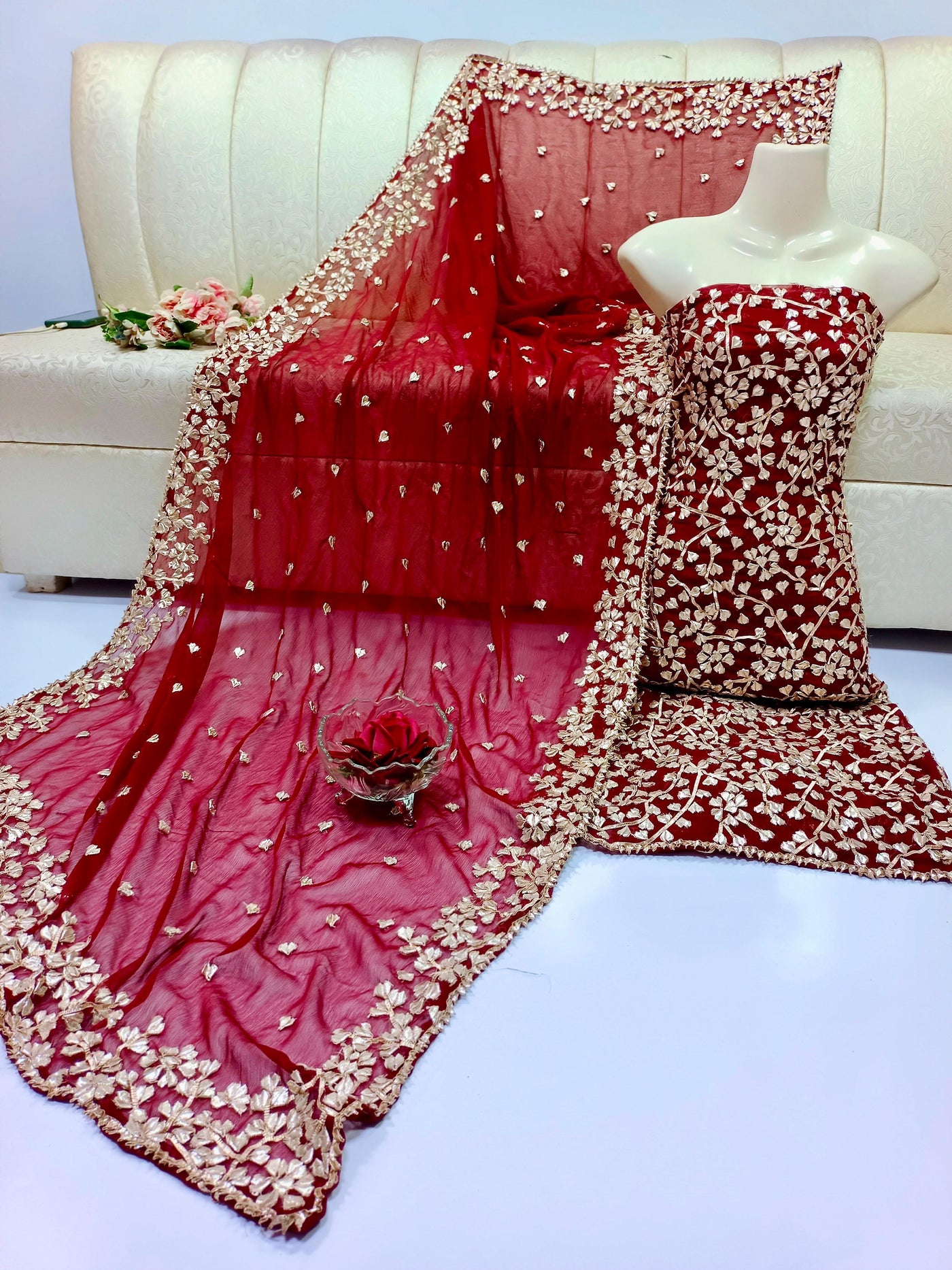 Luxury Chiffon 2pc Unstitched – Perfect for Formal Stitching