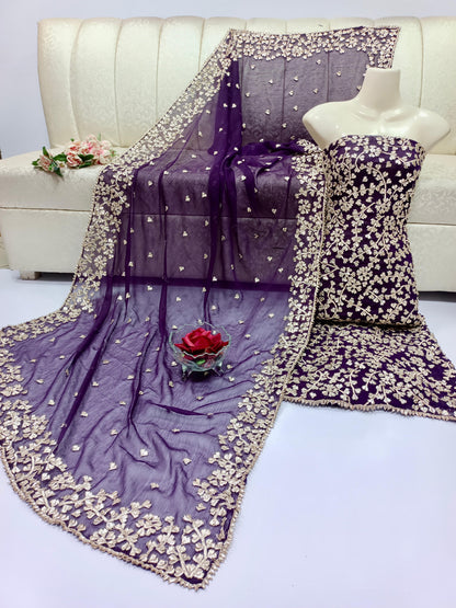 Luxury Chiffon 2pc Unstitched – Perfect for Formal Stitching