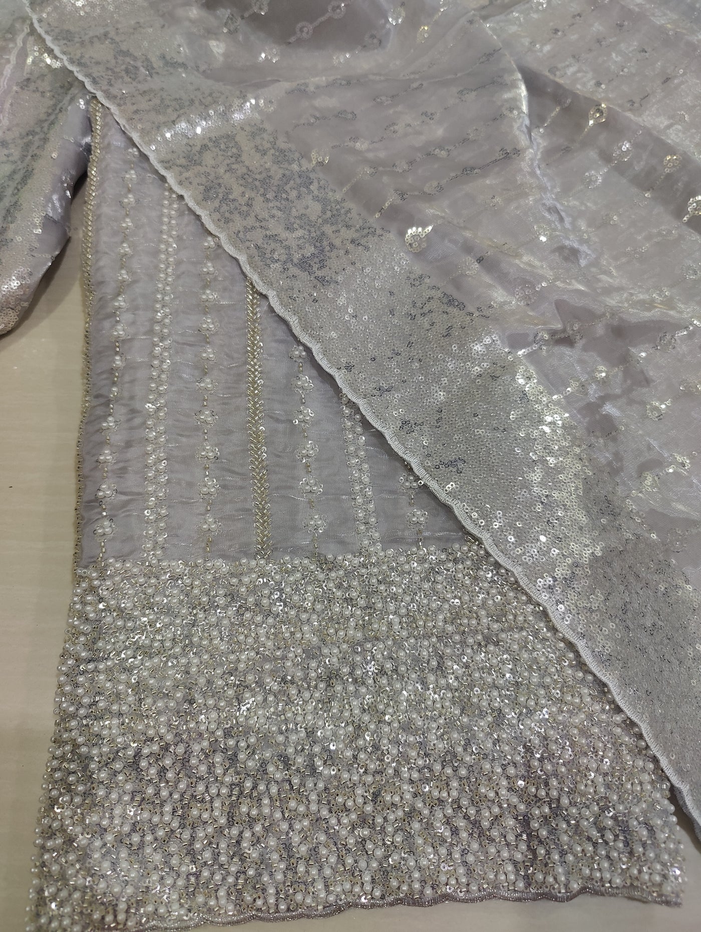 Artisan Silk 2pc – Unstitched Turkish Cutdana Collection