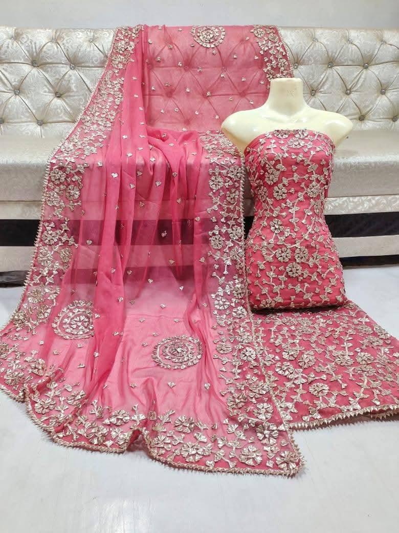 Unstitched Chiffon 2Pc – Lightweight & Graceful