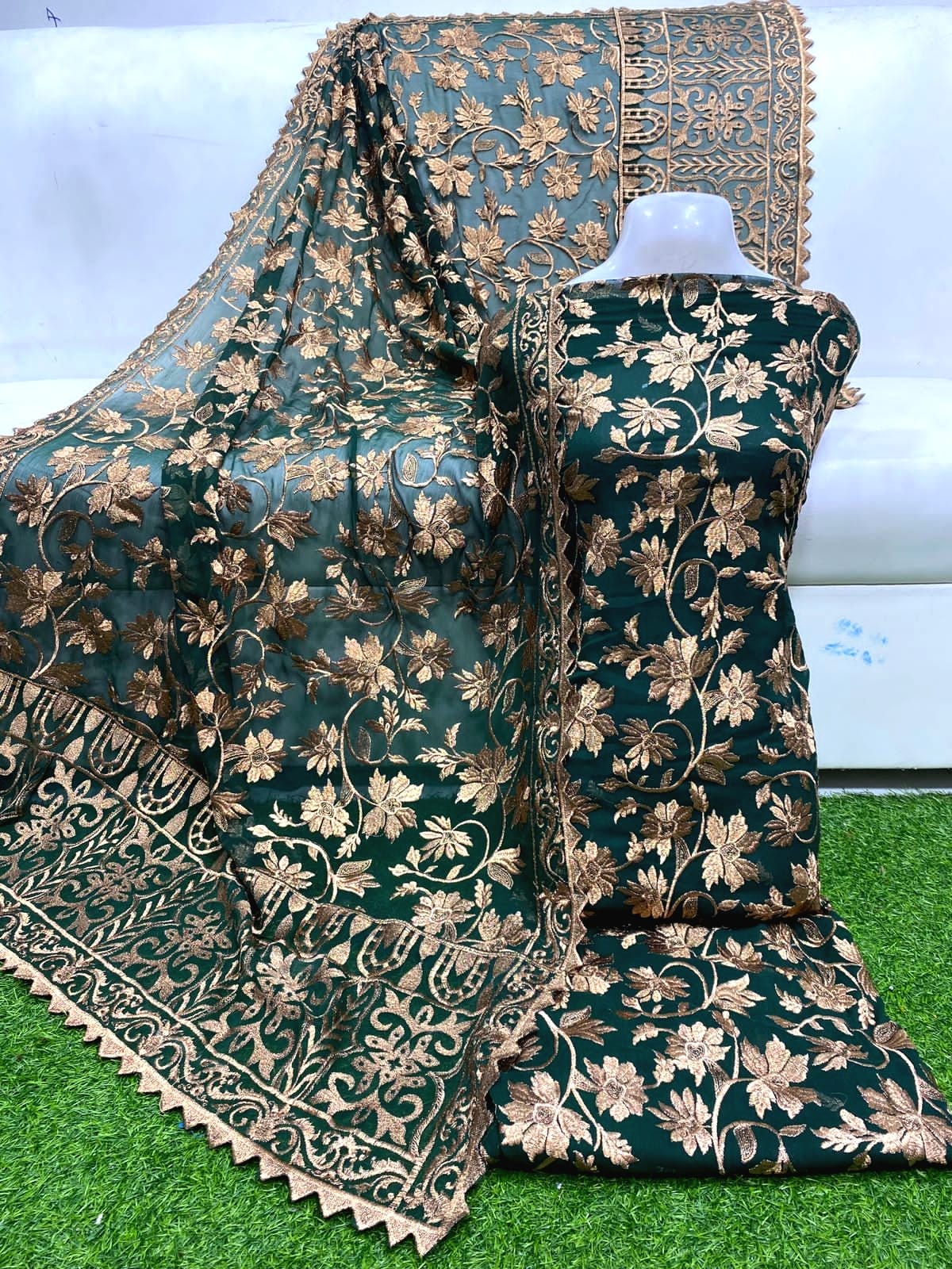Chiffon unstitched 2pc