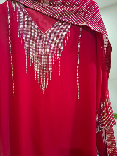Designer Chiffon 3pc Party Wear